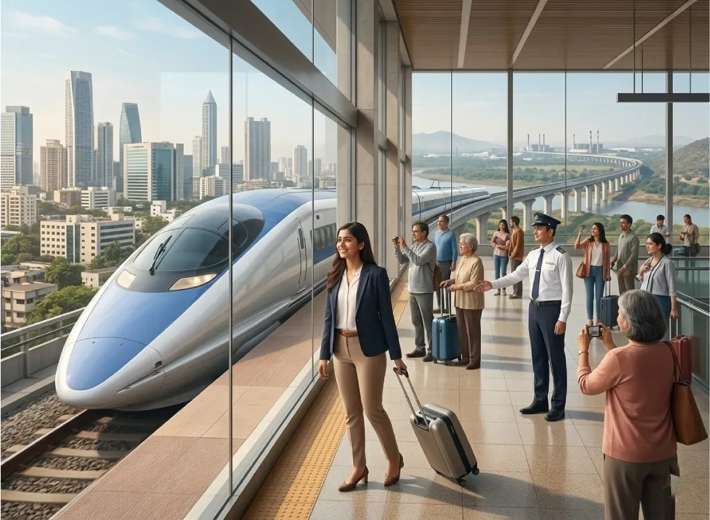 Mumbai Ahmedabad Bullet Train Corridor Impact