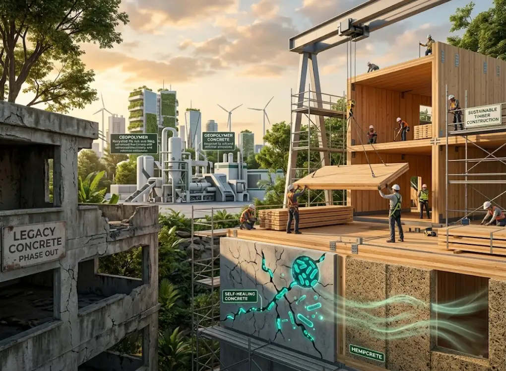 Sustainable Building Materials: Beyond the Grey Slab